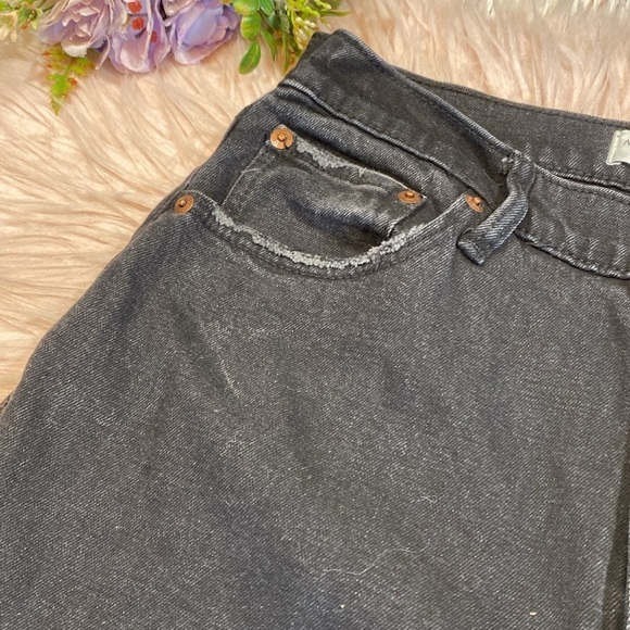 Abercrombie & Fitch The Ankle Straight Ultra High Rise Black Jeans sz 28 - Picture 5 of 11